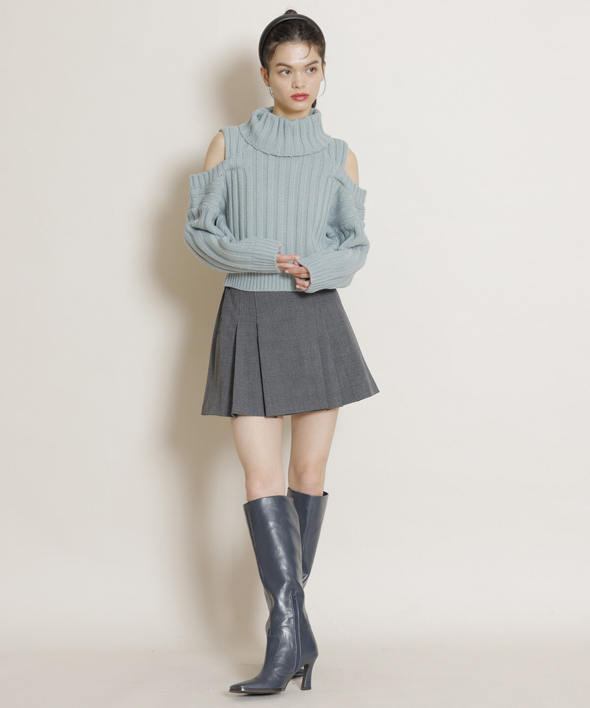 REDYAZEL「タートルオフショルニット」|ニット・セーター|