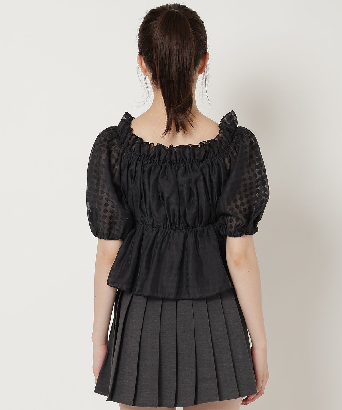 REDYAZEL「シアーギャザートップス」|シャツ・ブラウス|