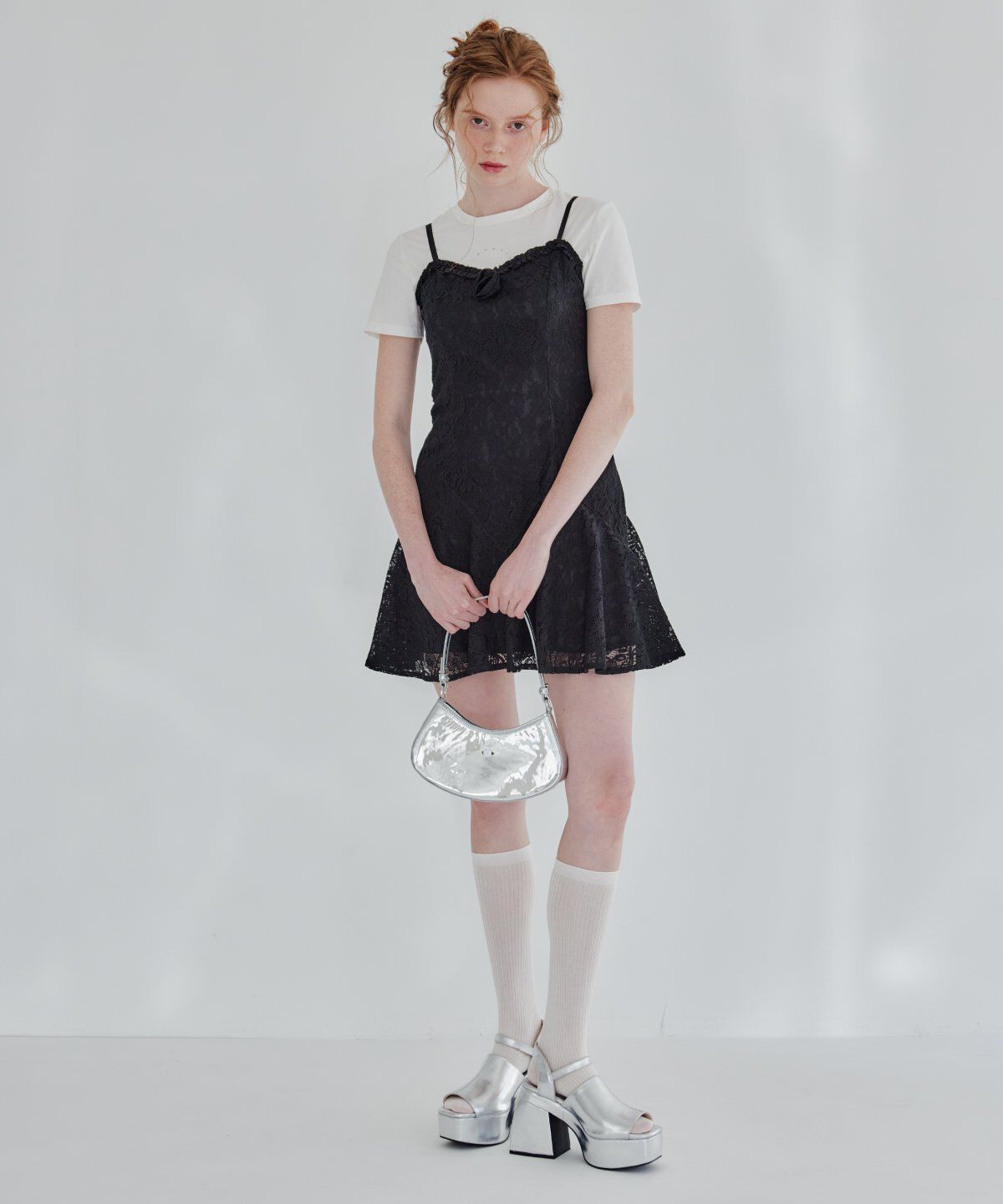 REDYAZEL「ローズレースミニワンピース」|ワンピース|