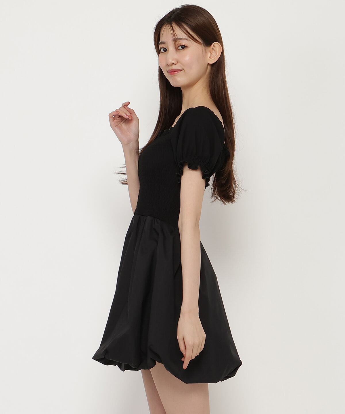 REDYAZEL「シャーリングカットドッキングワンピース」|ワンピース|