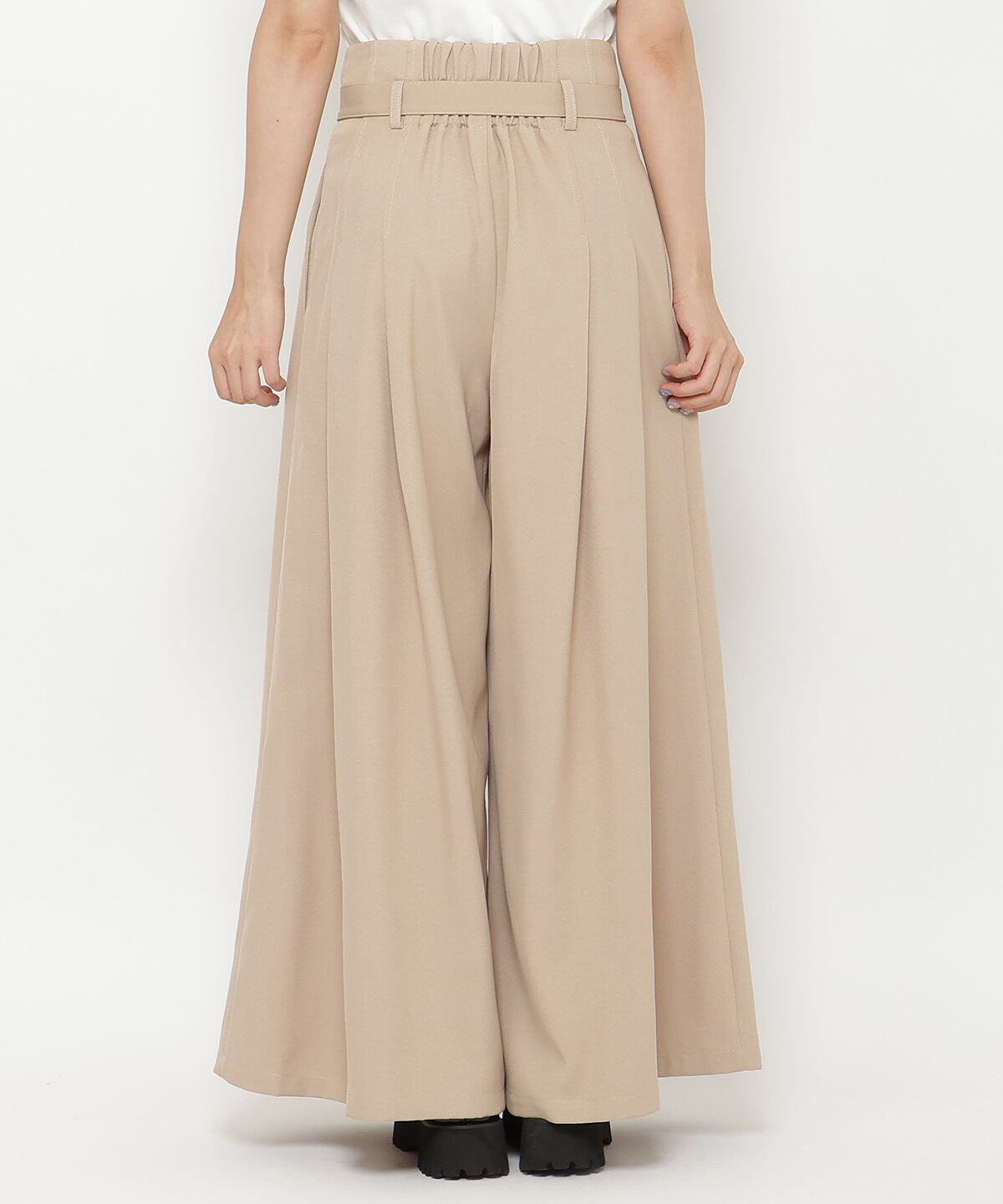 REDYAZEL「ハイウエストタックフレアパンツ」|その他|