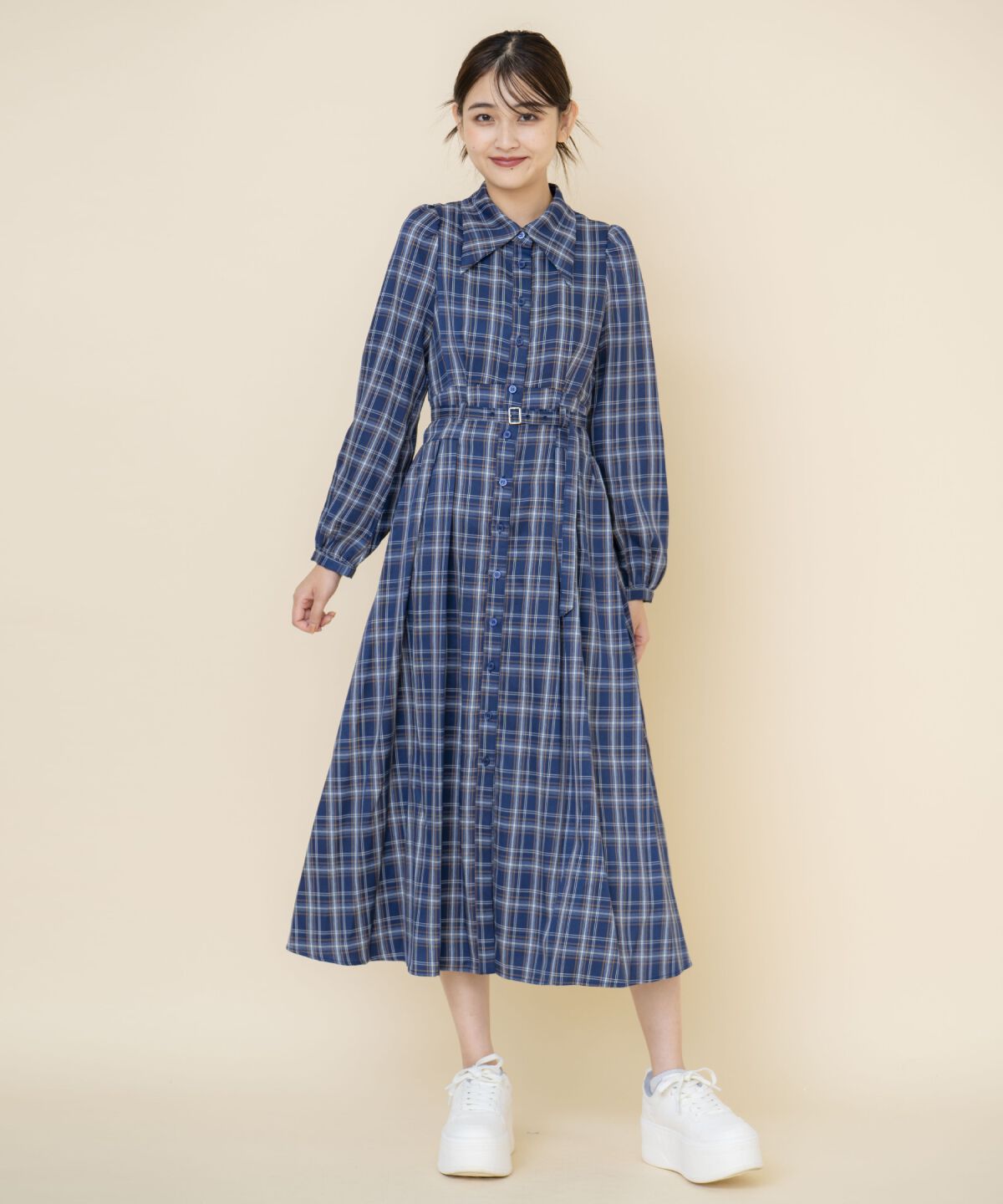 REDYAZEL「チェックシャツワンピース」|ワンピース|