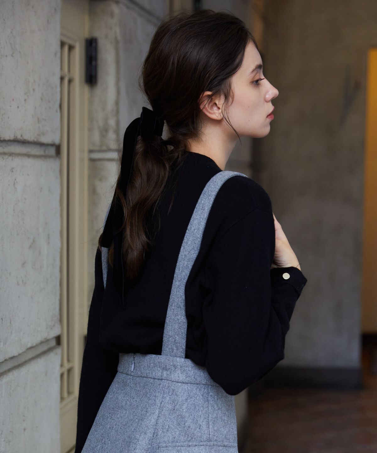 REDYAZEL「ゴールドボタンニットカーディガン」|カーディガン|