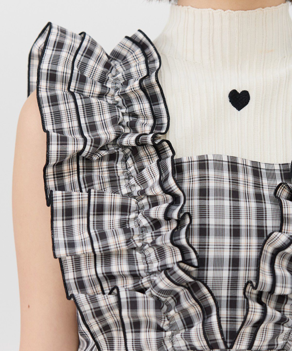REDYAZEL「2wayフリルショルダーチェックワンピース」|ワンピース|