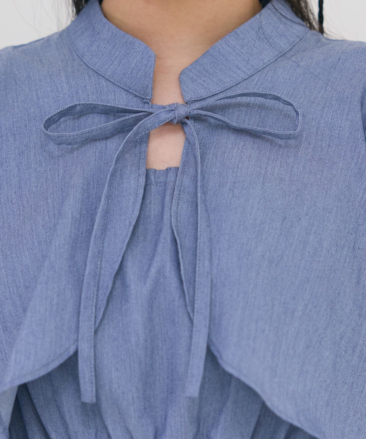 REDYAZEL「ボレロレイヤード風ティアードワンピース」|ワンピース|