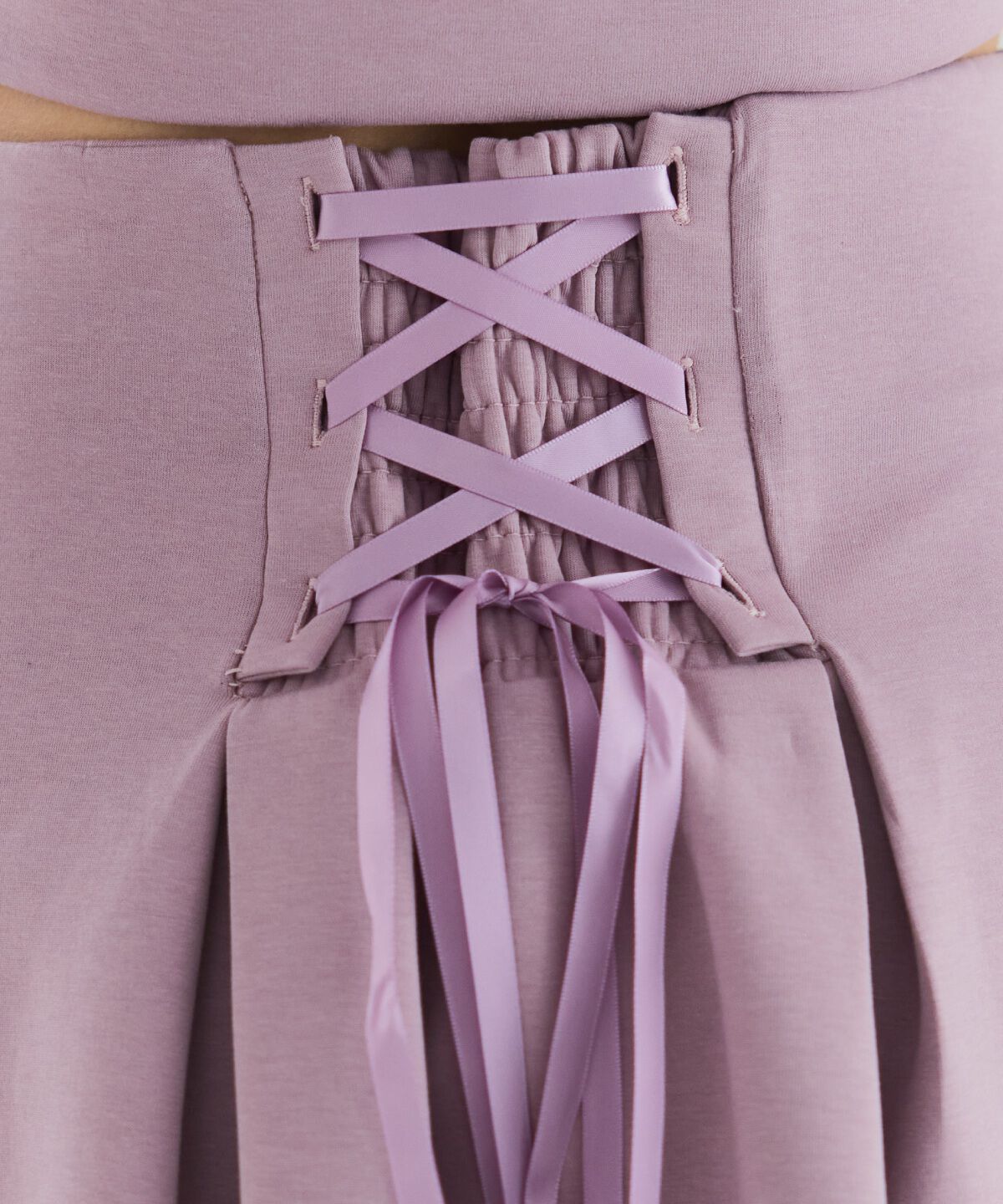 REDYAZEL「レースアップフレアミニスカート」|フレア|