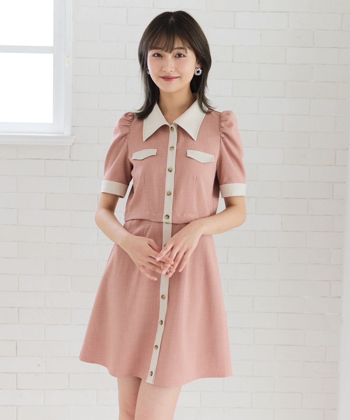 REDYAZEL「2WAYバイカラーミニワンピース」|ワンピース|