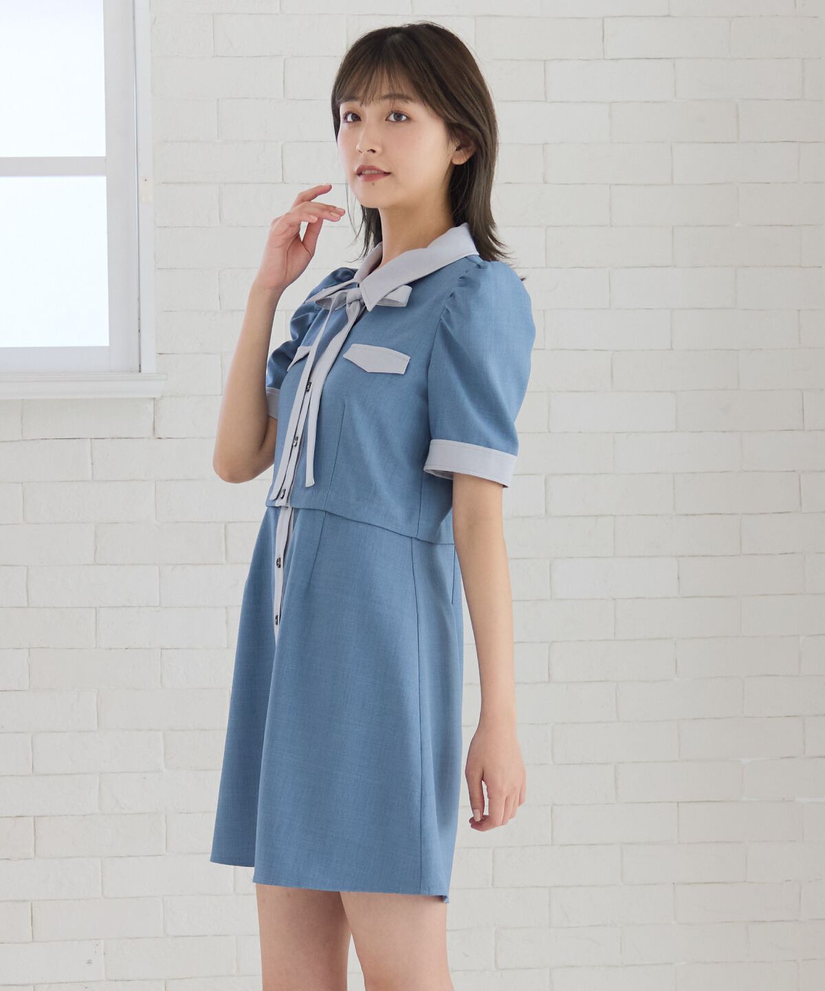 REDYAZEL「2WAYバイカラーミニワンピース」|ワンピース|