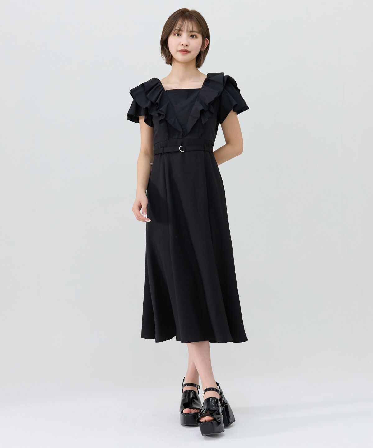 REDYAZEL「フリルドッキングワンピース」|ワンピース|