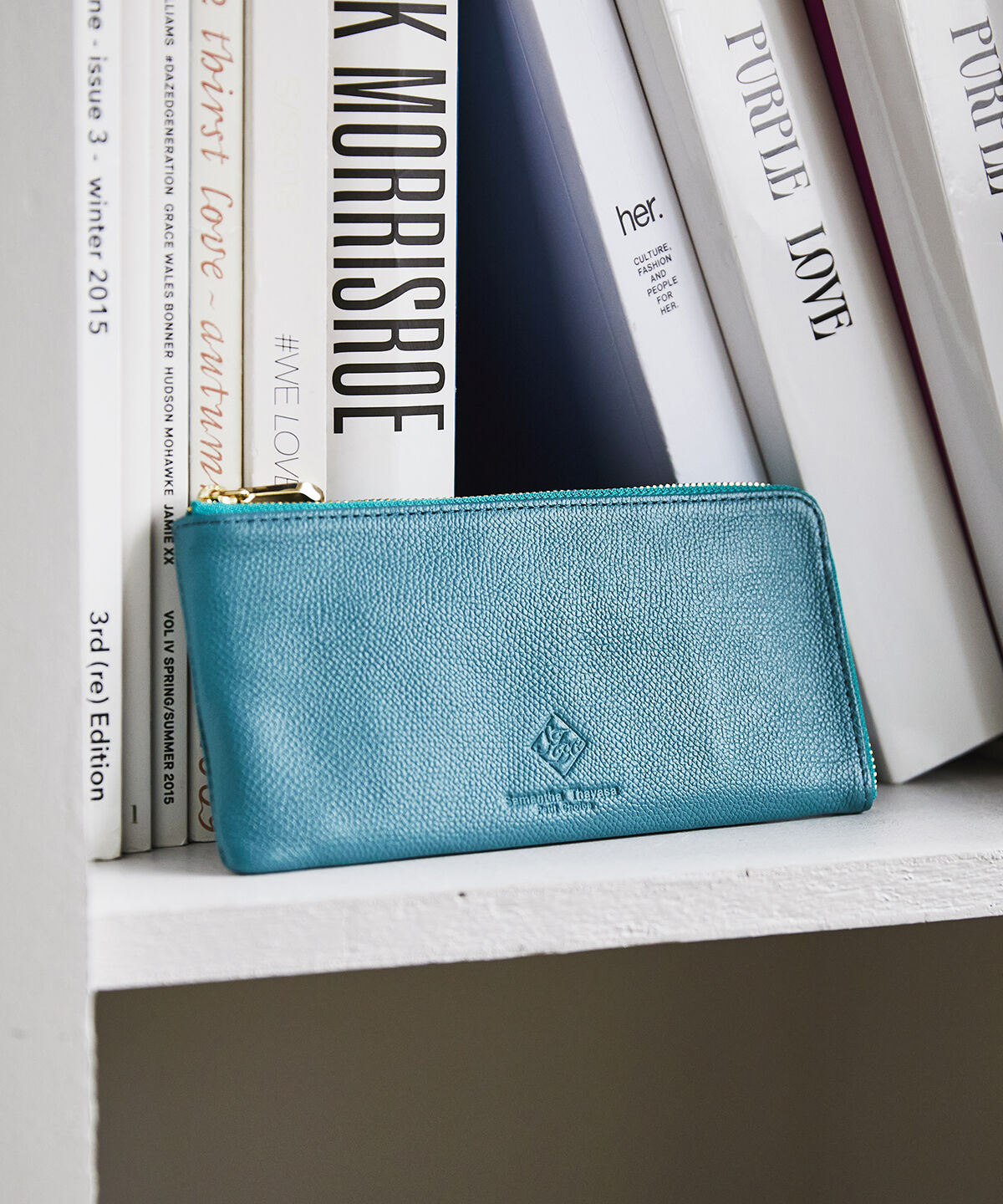 Samantha Thavasa Petit Choice「スクエアモチーフソフトレザー 長財布」|財布|