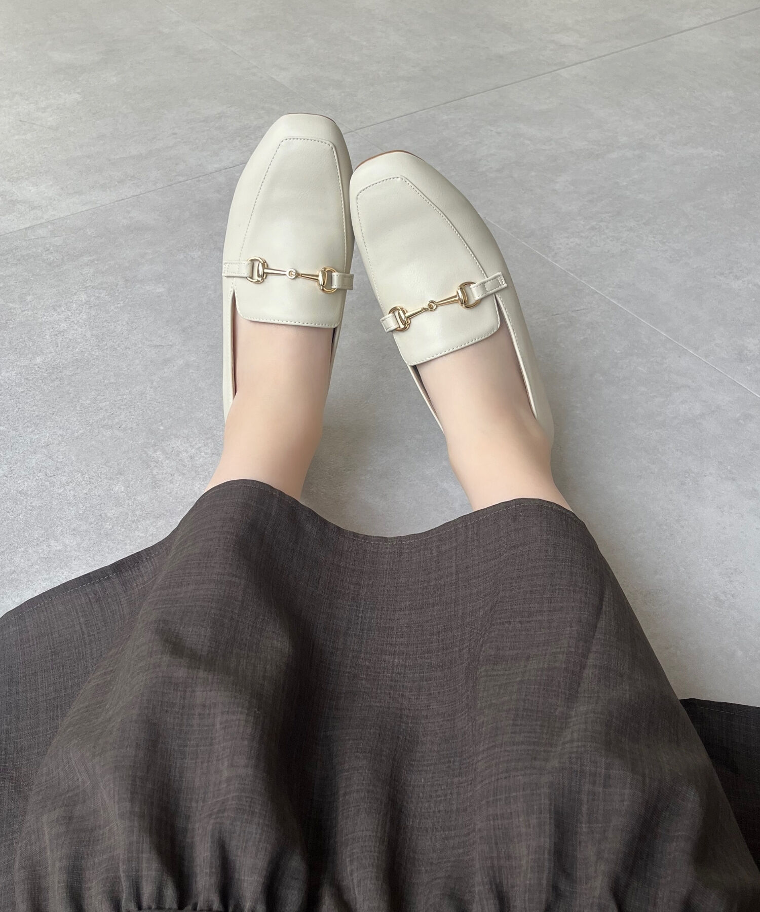 ORiental TRaffic「【跳べるパンプス/シリーズ累計１５０万足突破】スクエアトゥビットモチーフ  ローファー /R-3210」|パンプス|