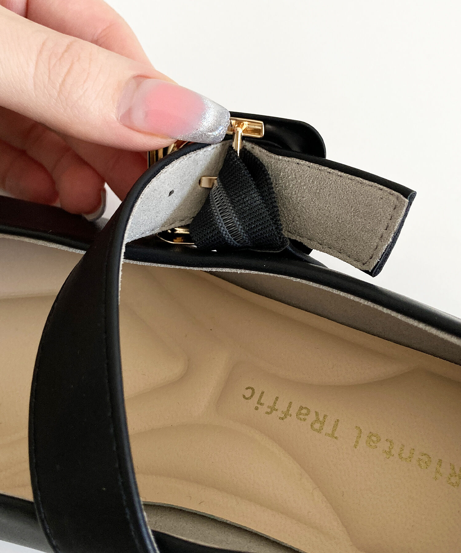 WA Oriental TRaffic「●2025春夏新作●配色バックル柔らかフラットパンプス/52118 パンプス フィット クッション 人気 トレンド」|パンプス|