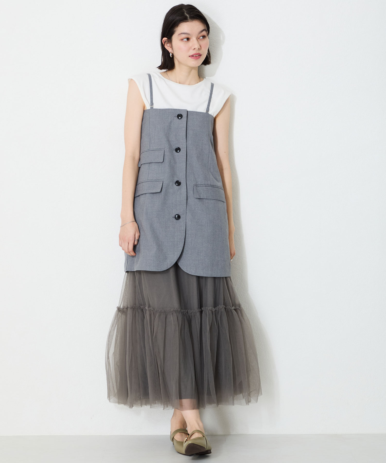 WA Oriental TRaffic「●2025春夏新作●配色バックル柔らかフラットパンプス/52118 パンプス フィット クッション 人気 トレンド」|パンプス|