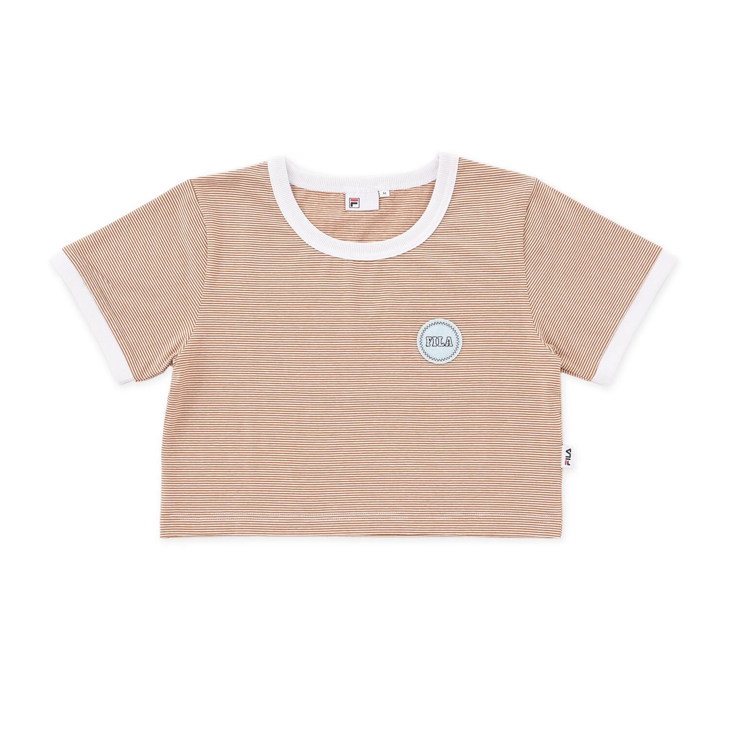 FILA「【FILA ｳｪｱ】W BD RINGER TEE」|Tシャツ・カットソー|イエロー