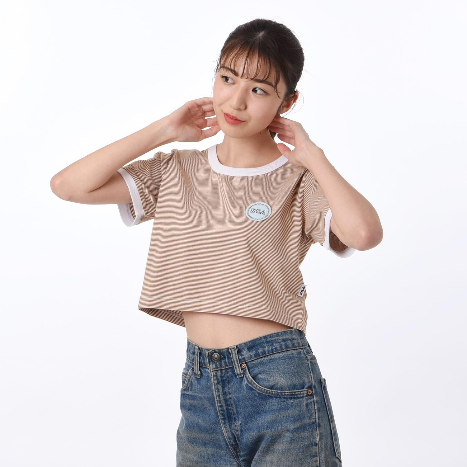 FILA「【FILA ｳｪｱ】W BD RINGER TEE」|Tシャツ・カットソー|