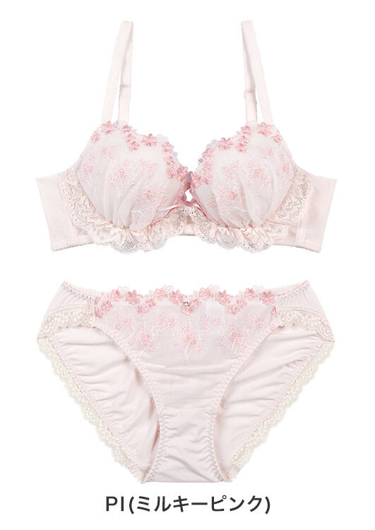 intesucre「アンテシュクレ 毎日フィットブラ ぴったり丸胸タイプ ブラセット B-F/65-75 IBT381S」|インナー|