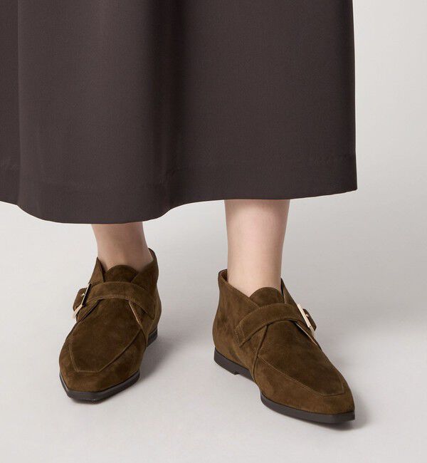 ODETTE E ODILE「ベルテッドアンクル フラット15」|スリッポン|