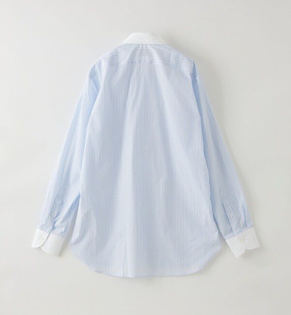 UNITED ARROWS「ALBINI オルタネイトストライプ セミワイドカラー クレリックシャツ」|シャツ・ブラウス|