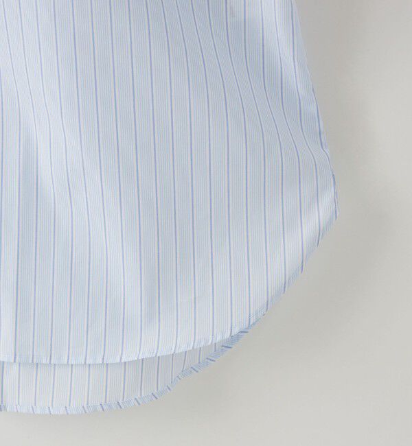 UNITED ARROWS「ALBINI オルタネイトストライプ セミワイドカラー クレリックシャツ」|シャツ・ブラウス|