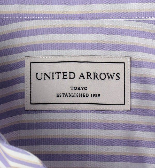 UNITED ARROWS「イージーケア AG ファンシーストライプ セミワイドカラーシャツ -抗菌防臭-」|シャツ・ブラウス|