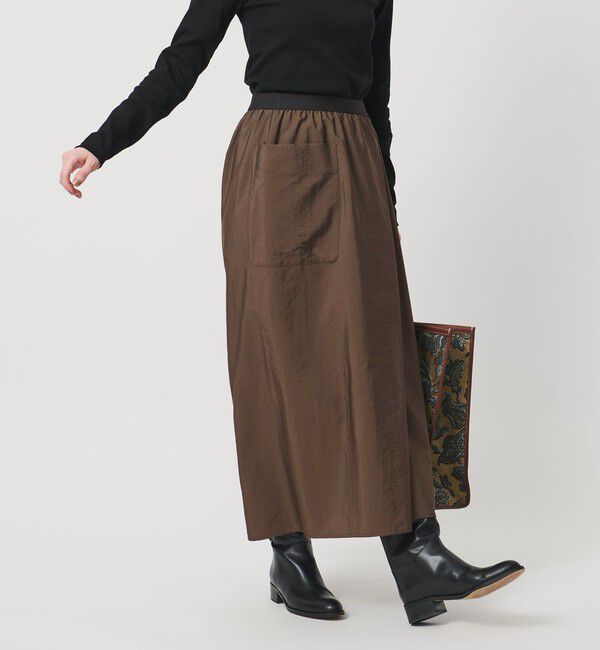 UNITED ARROWS「MANTECO パッチポケット タイト スカート ‐ウォッシャブル‐」|スカート|DK.BROWN