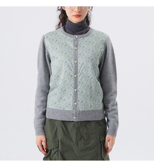 BEAMSBOY「リバティ パッチ カーディガン」|ニット・セーター|