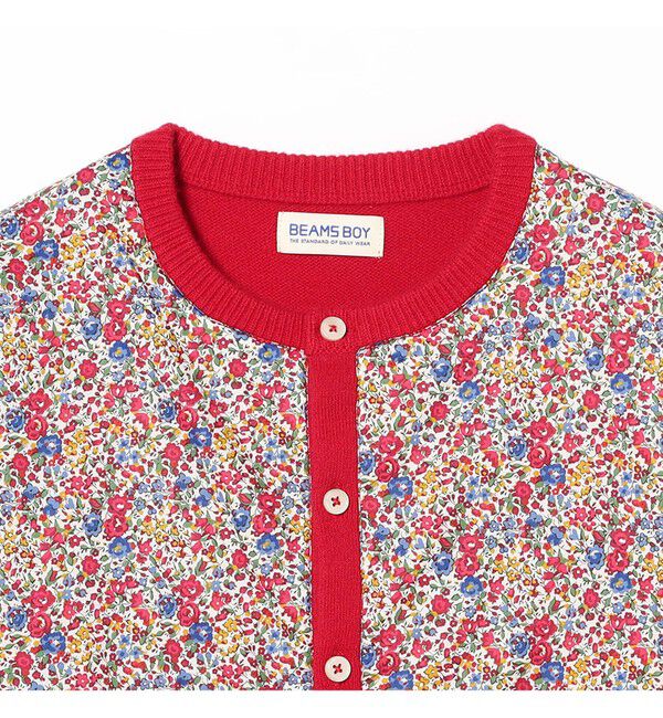 BEAMSBOY「リバティ パッチ カーディガン」|ニット・セーター|