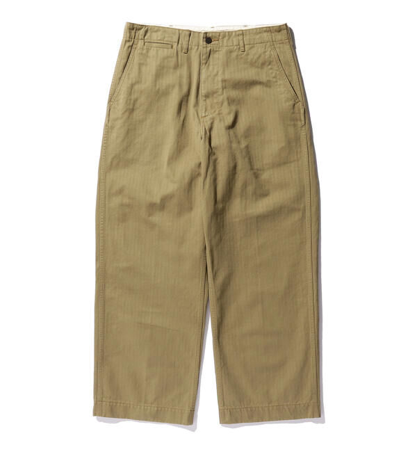 BEAMS PLUS「BEAMS PLUS / MIL Trousers Herringbone」|その他|KHAKI