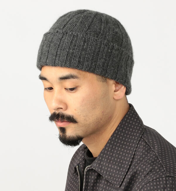 BEAMS PLUS「BEAMS PLUS / カシミヤ リブ ニットキャップ」|ニット帽|