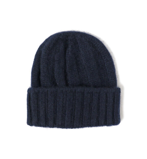 BEAMS PLUS「BEAMS PLUS / カシミヤ リブ ニットキャップ」|ニット帽|NAVY