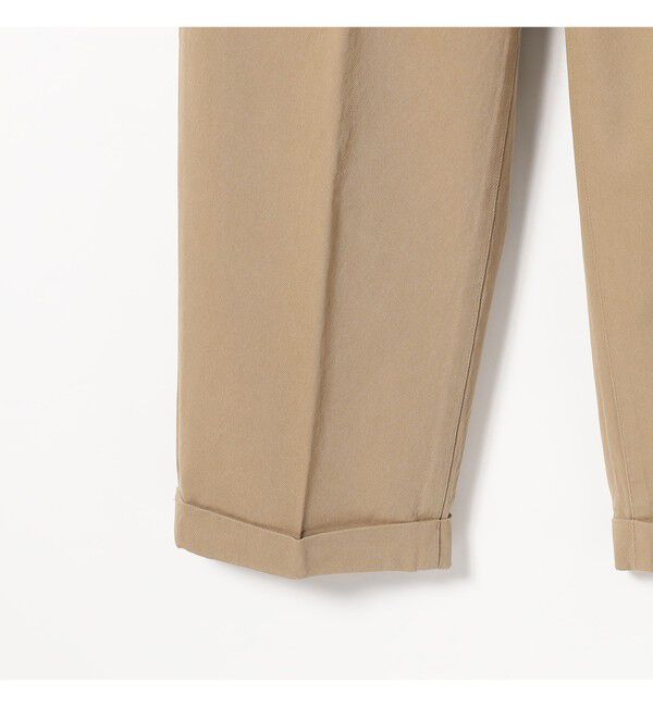 BEAMS PLUS「BEAMS PLUS / ツイル 2プリーツ トラウザーズ」|チノ|