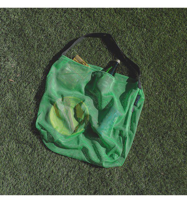 BEAMS「【別注】JULY NINE / SUSHI SACK LARGE MESH」|ポーチ|GREEN