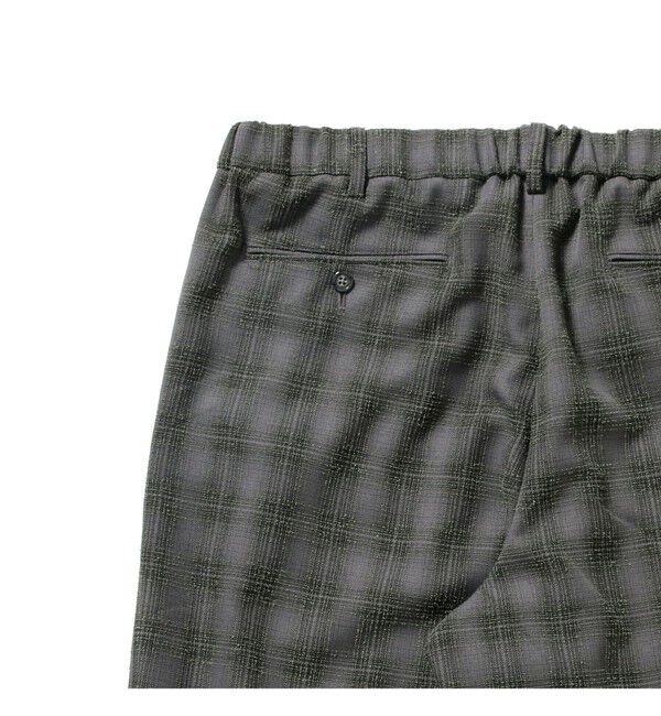 BEAMS「ブークレ チェック イージーパンツ」|チノ|