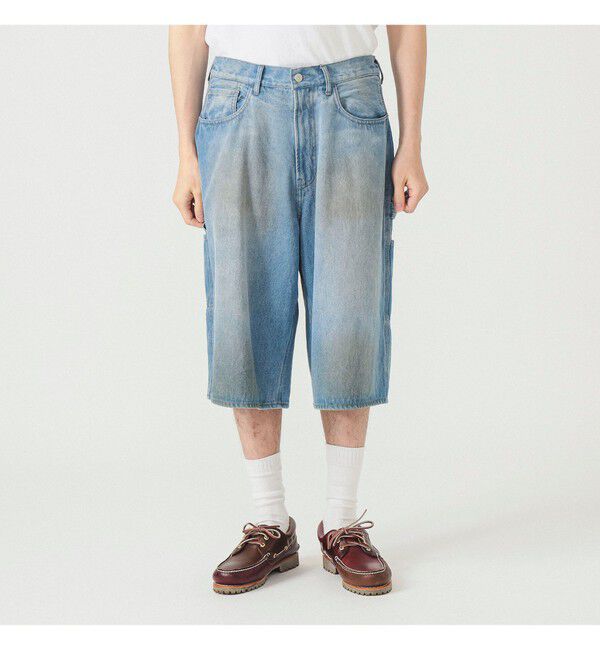 BEAMS「クォーターレングス ペインターデニム」|デニム|