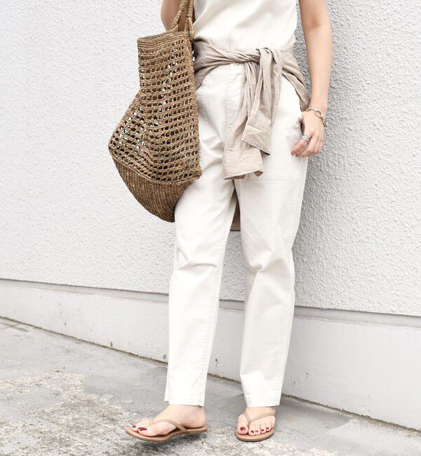 SHIPS for women「【WEB限定】ストレッチ ベーシック ベイカー パンツ」|その他|