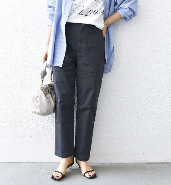 SHIPS for women「【WEB限定】ストレッチ ベーシック ベイカー パンツ」|その他|