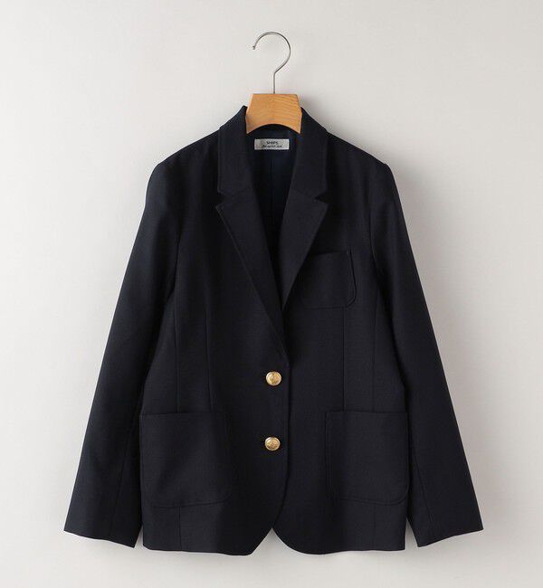 SHIPS KIDS「SHIPS KIDS:140～150cm / メタル 2ボタン ジャケット」|テーラードジャケット|ネイビー