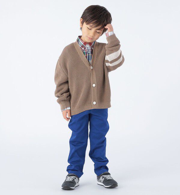 SHIPS KIDS「【SHIPS KIDS別注】ARCH&LINE:110～145cm / ギマ コットン カーディガン」|カーディガン|