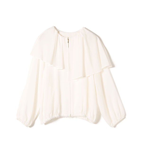 SHIPS for women「*〈手洗い可能〉フリル デザイン ブルゾン ◇」|ブルゾン・スタジャン|