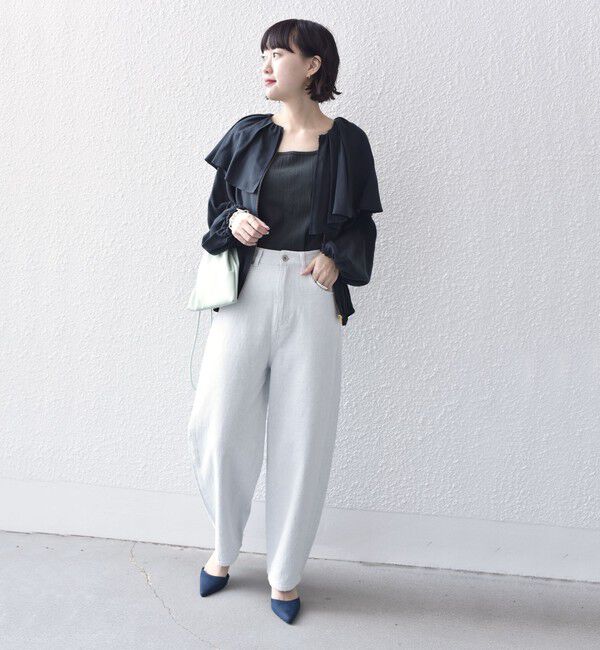 SHIPS for women「*〈手洗い可能〉フリル デザイン ブルゾン ◇」|ブルゾン・スタジャン|