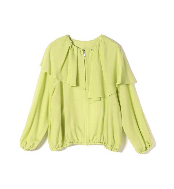 SHIPS for women「*〈手洗い可能〉フリル デザイン ブルゾン ◇」|ブルゾン・スタジャン|