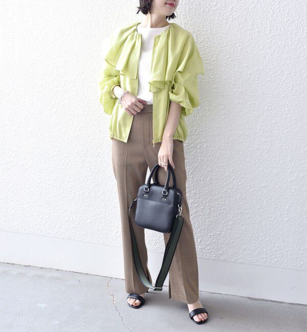 SHIPS for women「*〈手洗い可能〉フリル デザイン ブルゾン ◇」|ブルゾン・スタジャン|