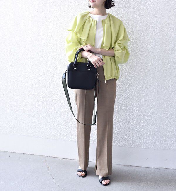 SHIPS for women「*〈手洗い可能〉フリル デザイン ブルゾン ◇」|ブルゾン・スタジャン|