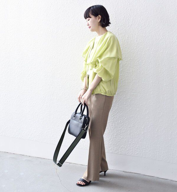 SHIPS for women「*〈手洗い可能〉フリル デザイン ブルゾン ◇」|ブルゾン・スタジャン|