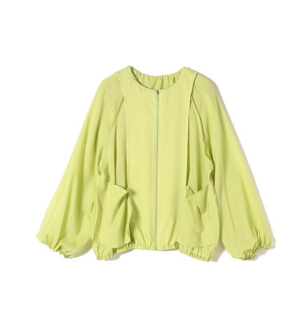 SHIPS for women「*〈手洗い可能〉フリル デザイン ブルゾン ◇」|ブルゾン・スタジャン|