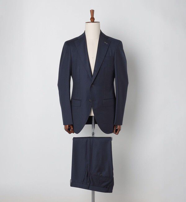 SHIPS「SHIPS: LORO PIANA FABRIC オーストラリス ピンストライプ ネイビー スーツ」|スーツ|ネイビー