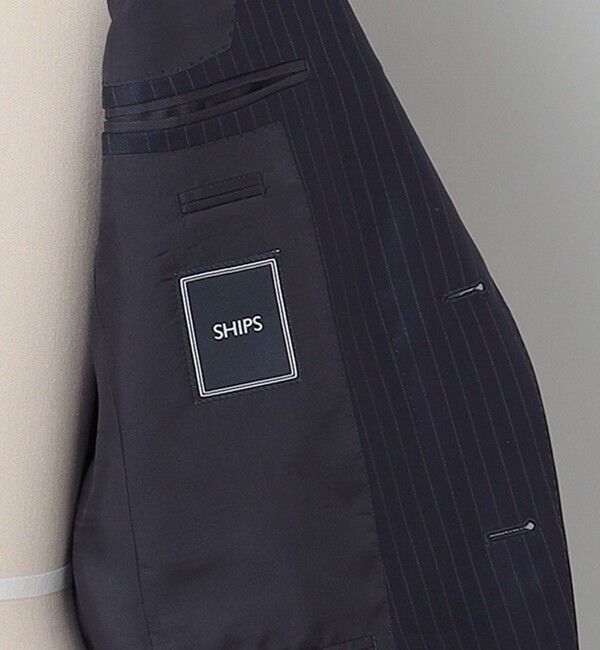 SHIPS「SHIPS: LORO PIANA FABRIC オーストラリス ピンストライプ ネイビー スーツ」|スーツ|
