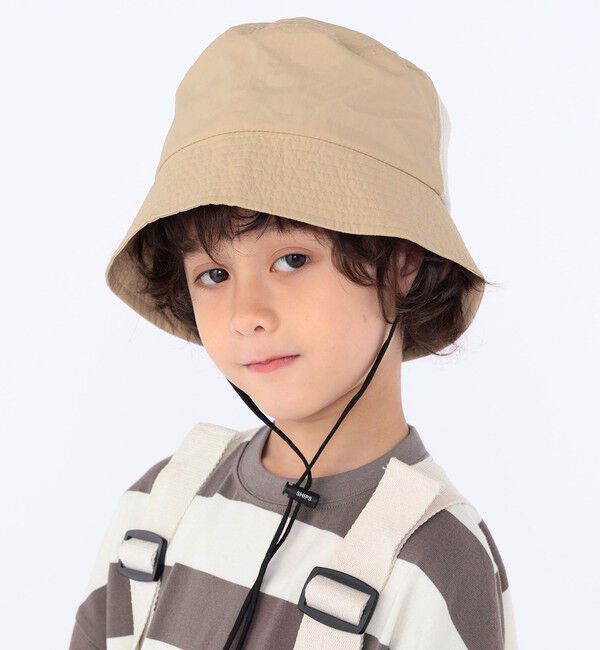 SHIPS KIDS「SHIPS KIDS:〈吸水速乾〉メッシュ バケット ハット」|ハット|ベージュ