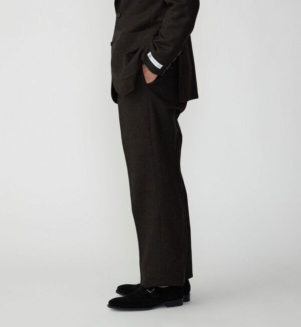 SHIPS「SHIPS: ラグジュアリー ブリティッシュ メランジ パンツ」|スラックス|