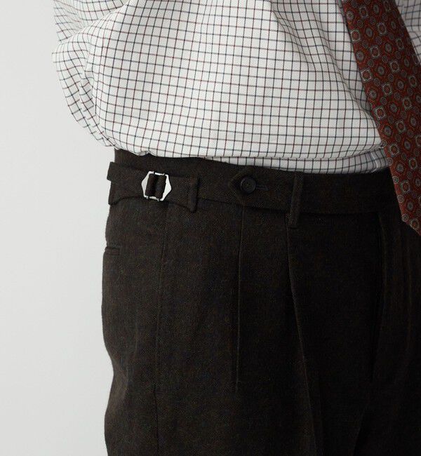 SHIPS「SHIPS: ラグジュアリー ブリティッシュ メランジ パンツ」|スラックス|